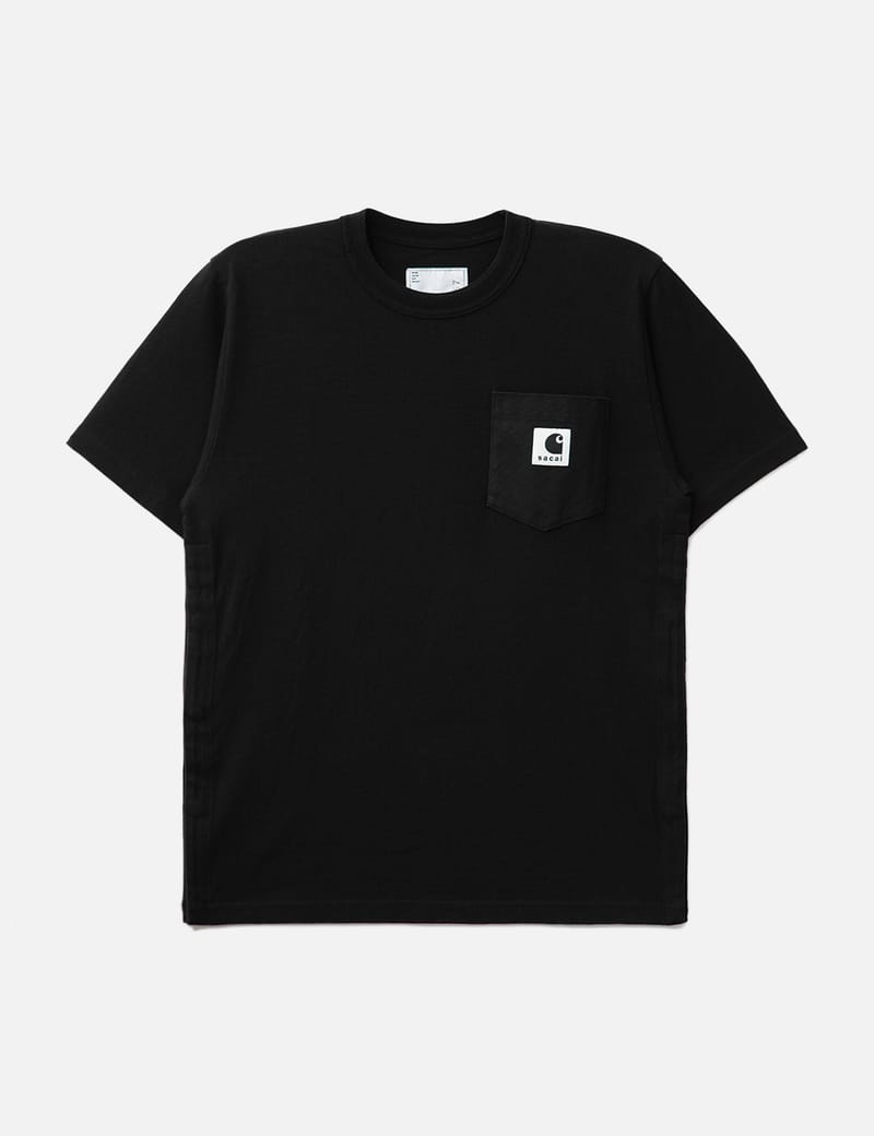 Sacai - NYLON TWILL X COTTON JERSEY T-SHIRT | HBX - Globally