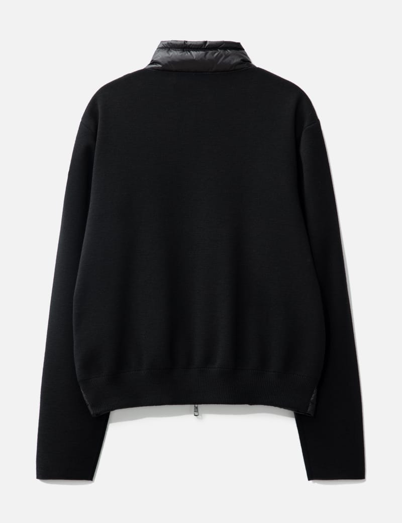 Moncler - Padded Wool Zip-Up Cardigan | HBX - Globally Moncler - Padded Wool Zip-Up Cardigan | HBX - Globally