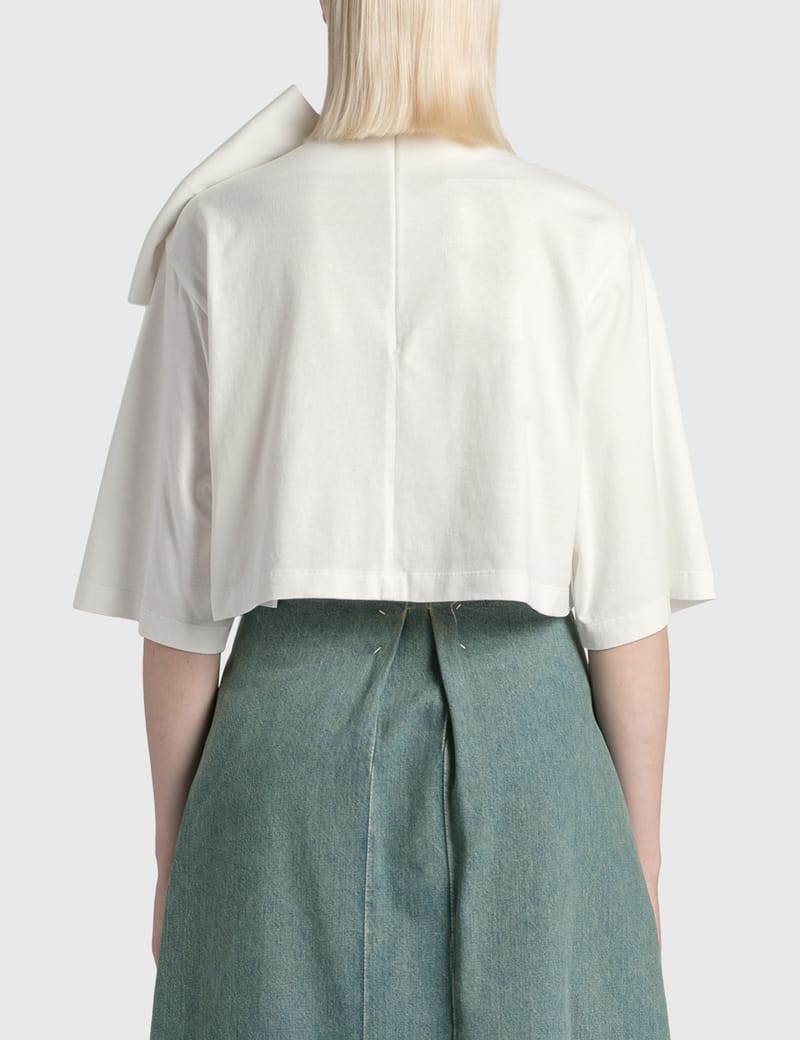 MM6 Maison Margiela プリーツ Tシャツ | ブラック | FARFETCH JP