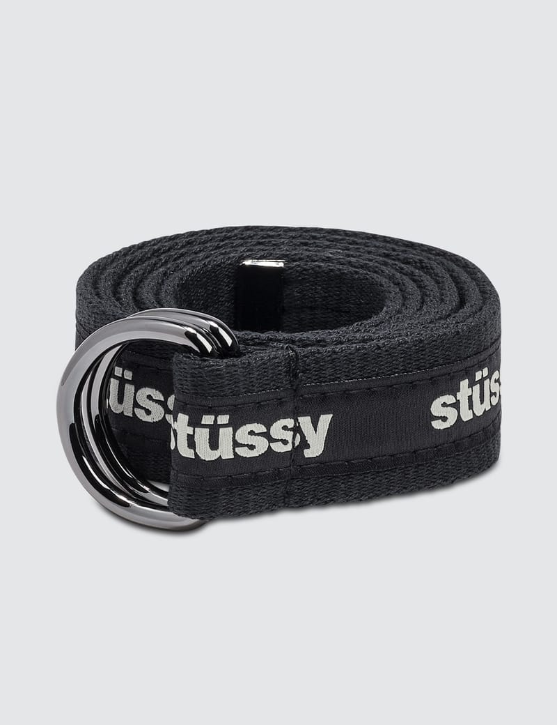 DIOR x Shawn Stussy Leather Belt - Black Belts, Accessories