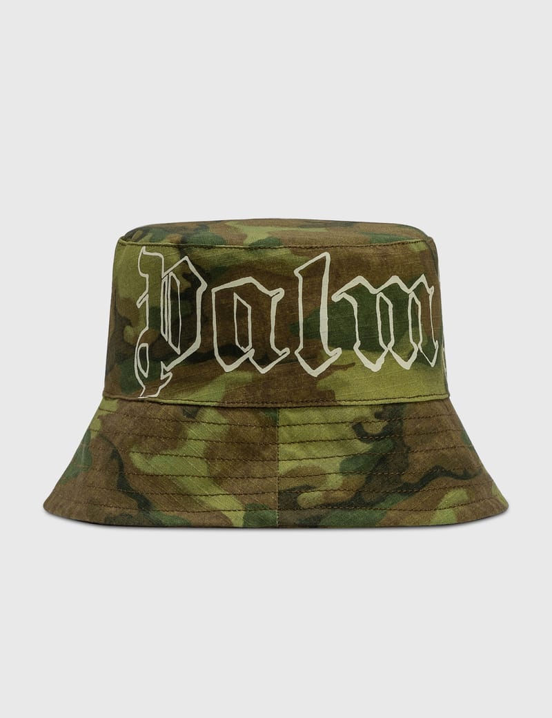 PalmAngelバケットハット Palm Angels - Military Logo Bucket Hat | HBX
