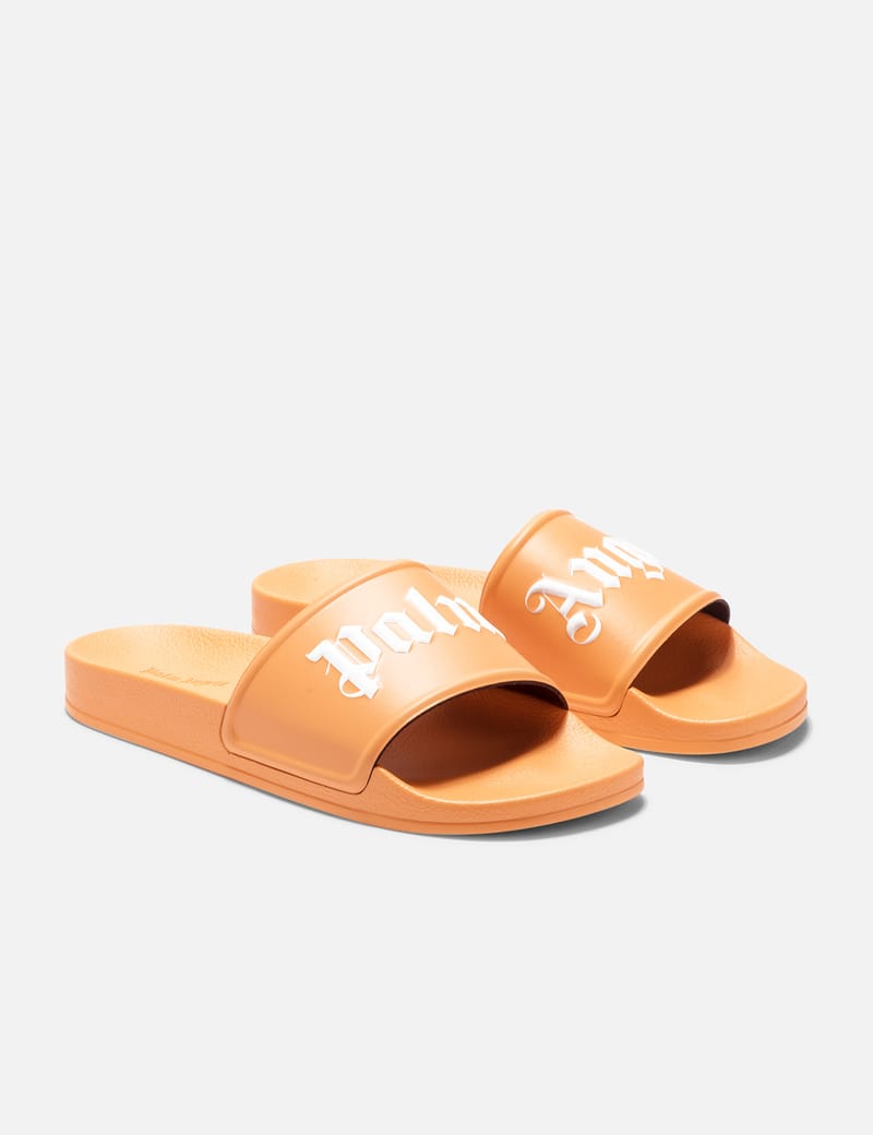 Palm Angels - Logo Pool Slides | HBX - Globally Curated Fashion