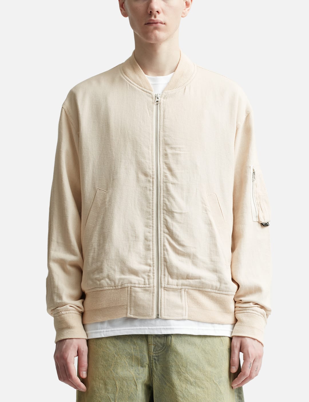 Stüssy - Linen Beach Bomber | HBX - Globally Curated Fashion and