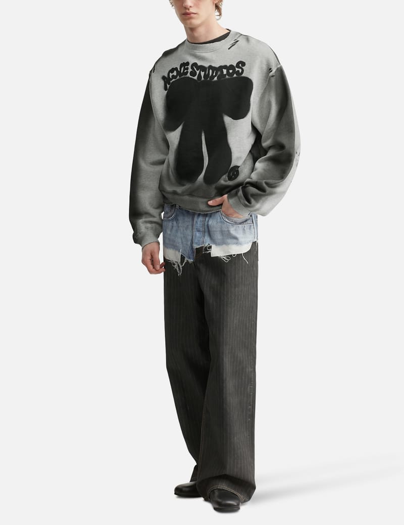 ACNE スウェット XS 新品 Acne Studios(Acne)◇フードスウェットシャツ/XS/コットン/BLK/無地/FN