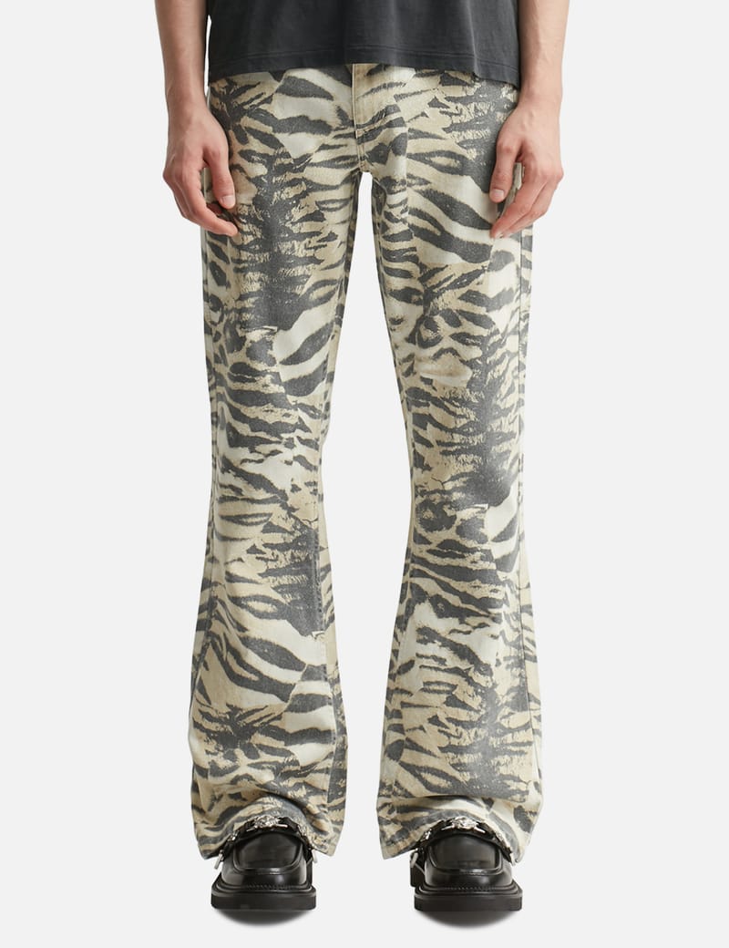 【BOHEMSEO】LOGO BAND JERSEY BOOTCUT PANTS [関税・送料込み] 2ND REORDER ] LOGO BAND JERSEY BOOTCUT PANTS, BLACK - bohemseo