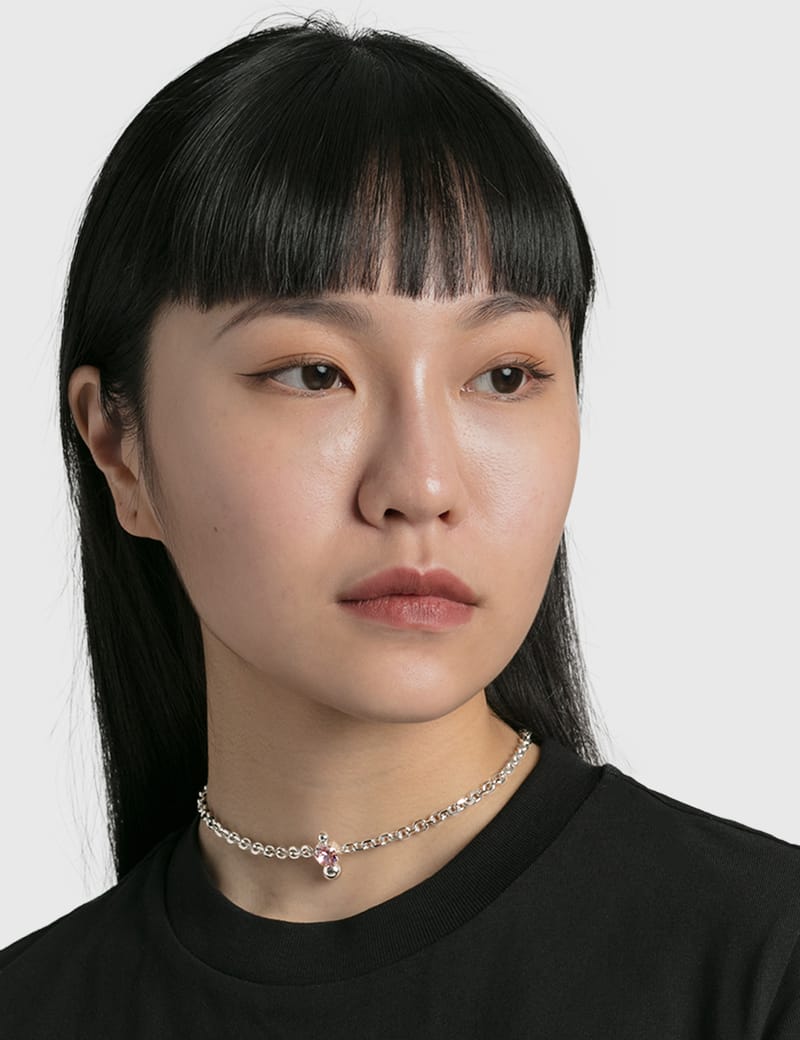 Justine Clenquet】Nate チョーカー ネックレス シルバー Justine Clenquet】Nate チョーカー ネックレス シルバー