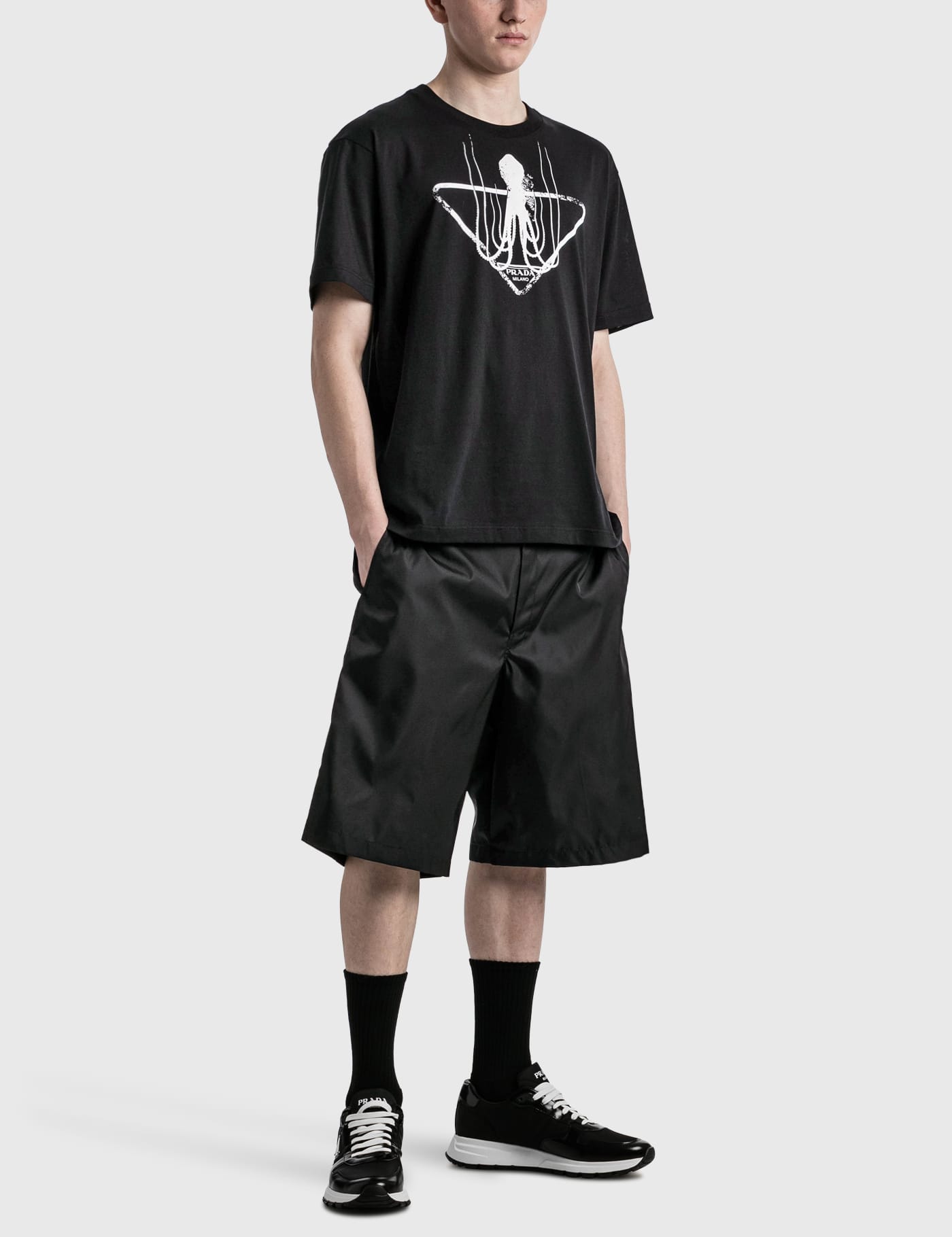 Prada - Re-nylon Bermuda Shorts | HBX - Globally Curated Fashion and  Lifestyle by Hypebeast