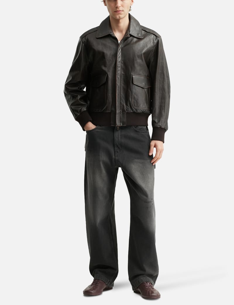 COOR - Vintage Cow Skin A-2 Leather Jacket | HBX