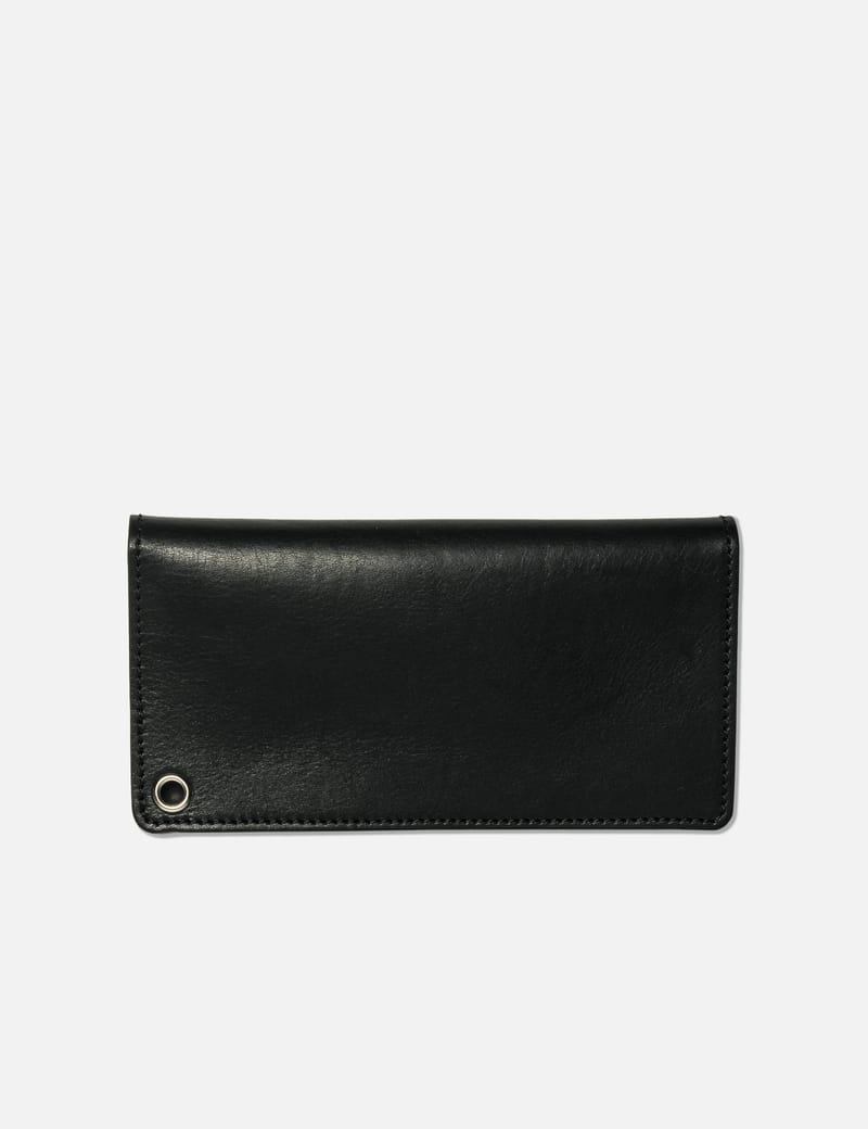 小物 neighborhood LEATHER TRUCKER WALLET NEIGHBORHOOD Leather Trucker Wallet - Waxed Japanese leather long