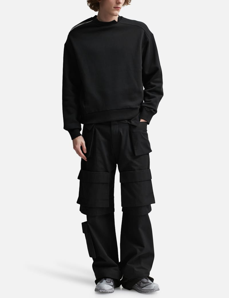 Spencer Badu - Side Zip Crewneck Sweatshirt | HBX - Globally