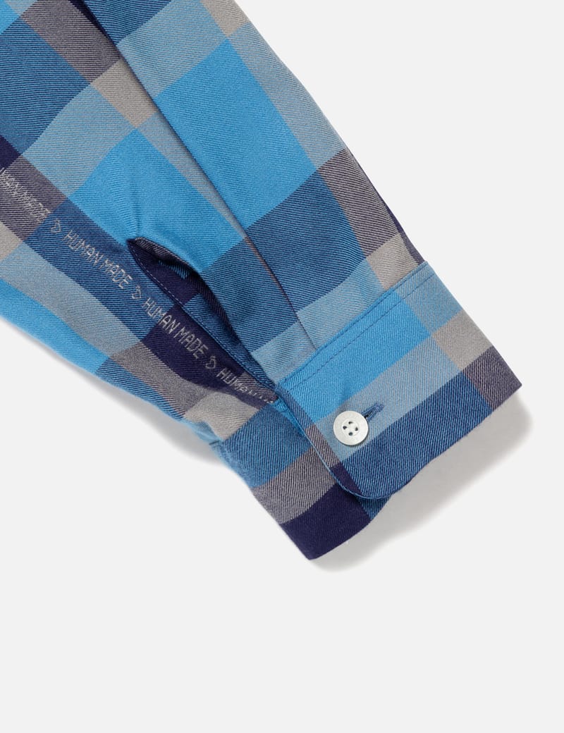Human Made Open Collar Check Shirt - Boxy rayon shirt with