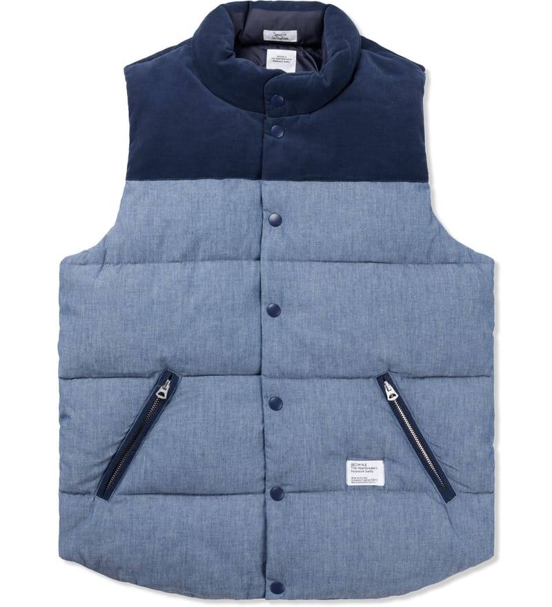 Bedwin & The Heartbreakers - Chambray Fripp Down Vest | HBX