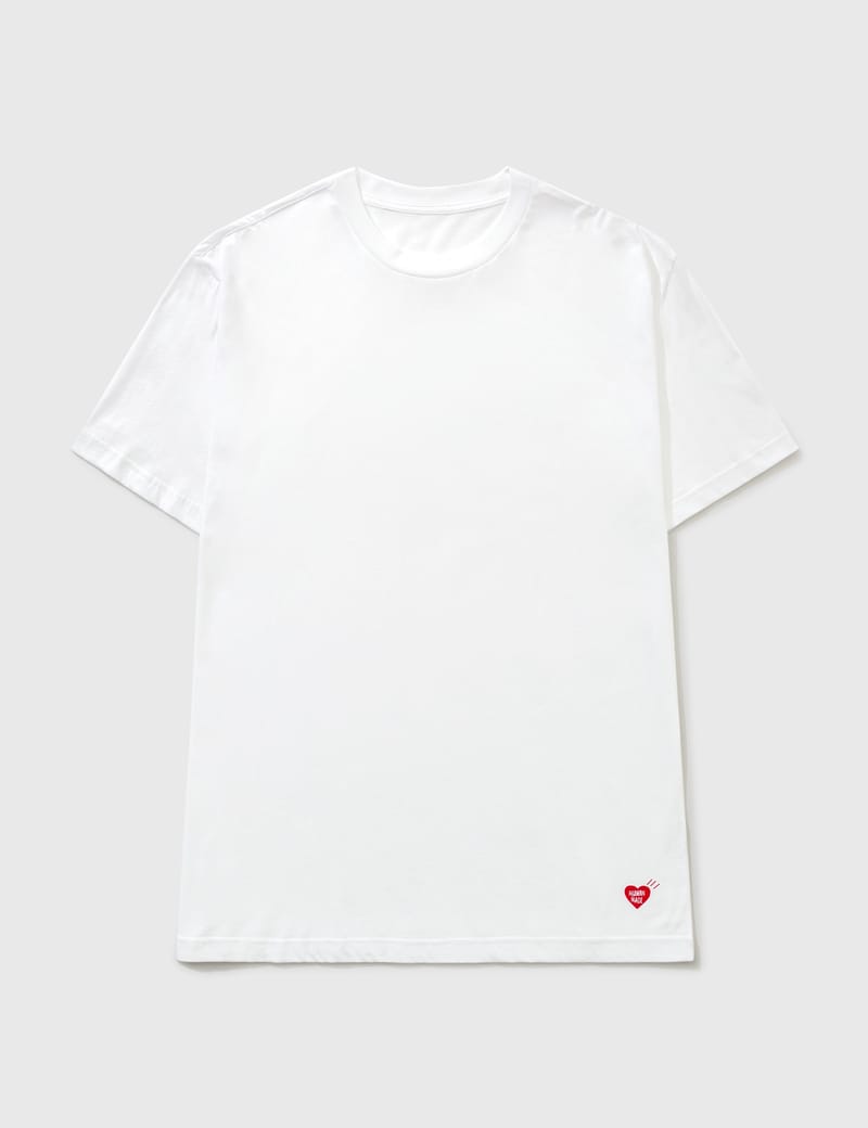 人気 ☆HUMAN MADE☆ T-SHIRTS WHITE (3 PACK) Human Made 3-pack t-shirt | WHITE | SEVENSTORE