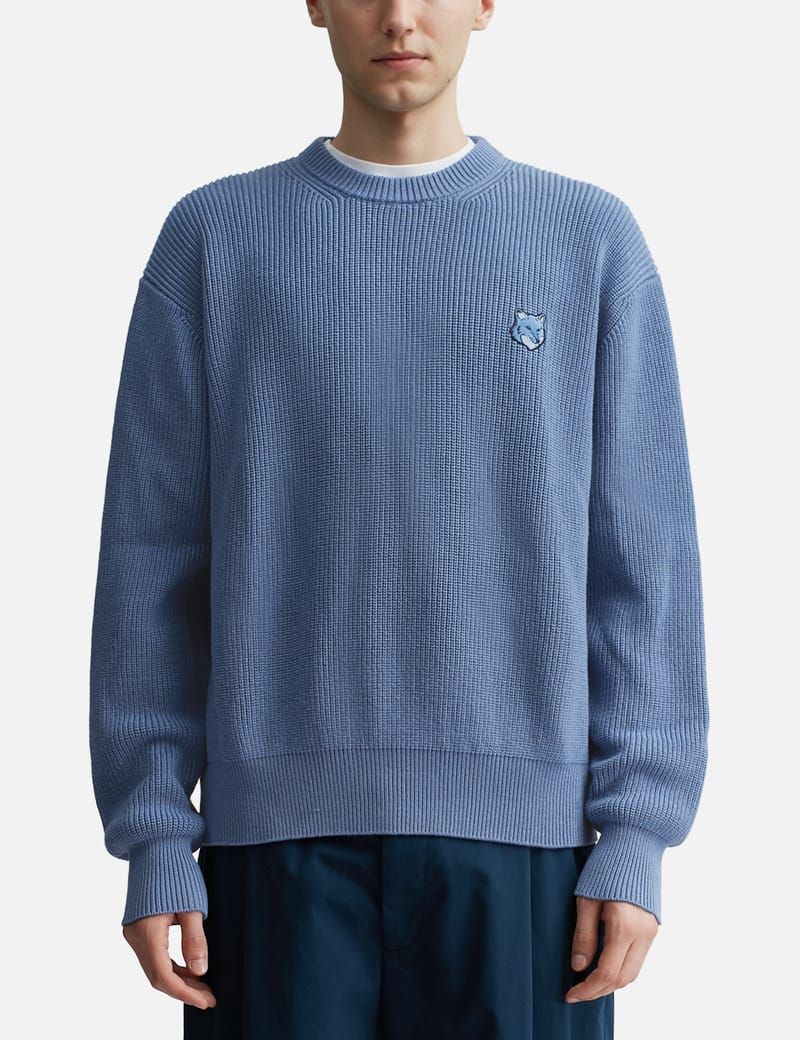 【送料&関税込】Maison KitsunAC bold Fox Head Logo Sweater BOLD FOX HEAD PATCH REGULAR JUMPER | Maison Kitsuné