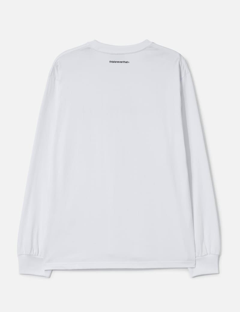 thisisneverthat® T-Logo Long Sleeve T-Shirt - Clean white cotton