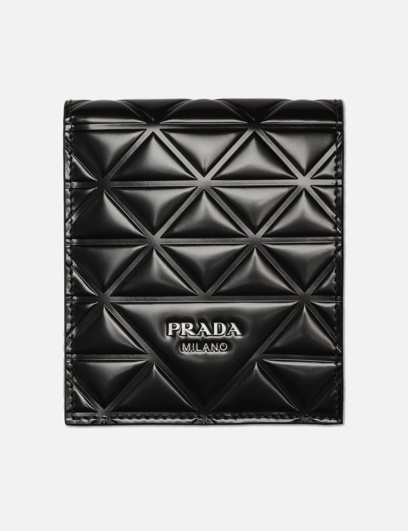 Prada - ブラッシュド レザー ウォレット | HBX - ハイプビースト ...