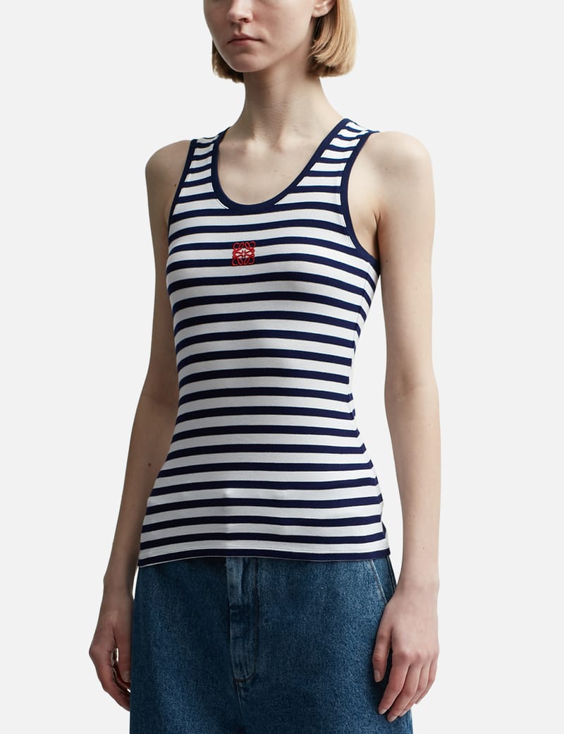 トップス loewe 24ss anagram tanktop アナグラム タンクトップ（ストレッチレーヨン） ブラウン - ロエベ