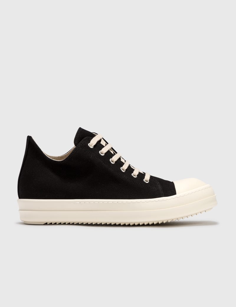 Rick Owens Drkshdw - Denim Low Top Sneakers | HBX - Globally