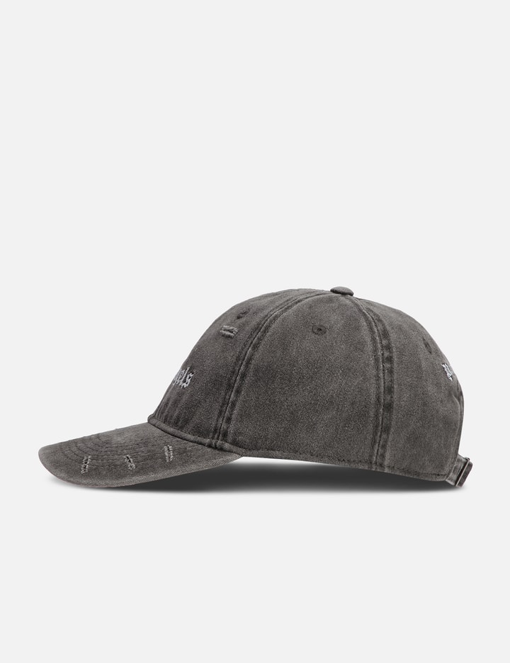 Palm Angels - RIPPED LOGO CAP GREY GREY | HBX