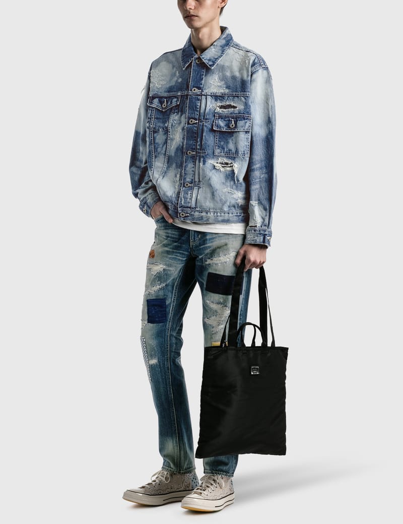 FDMTL - 10 Years Wash Denim Jacket | HBX - Globally Curated