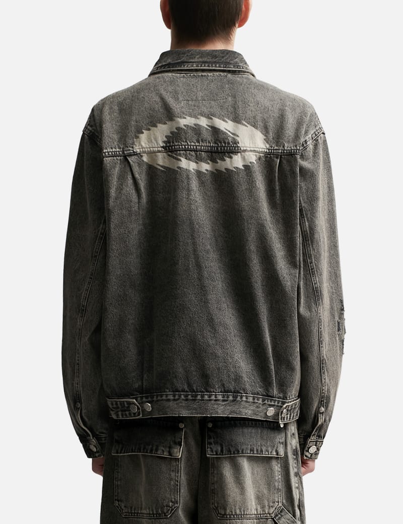 PIET - PIET x Oakley Distressed Denim Jacket | HBX - ハイプ PIET - PIET x Oakley Distressed Denim Jacket | HBX - ハイプ