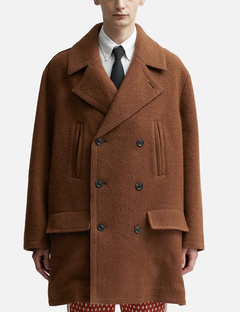 Andersson Bell - Leon Pea Coat | HBX - Globally Curated Fashion