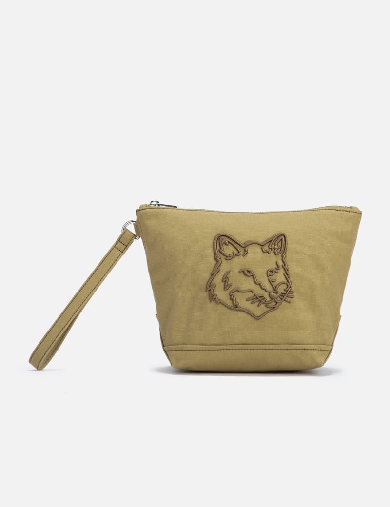 Maison Kitsuné - Fox Head Zipped Pouch | HBX - Globally