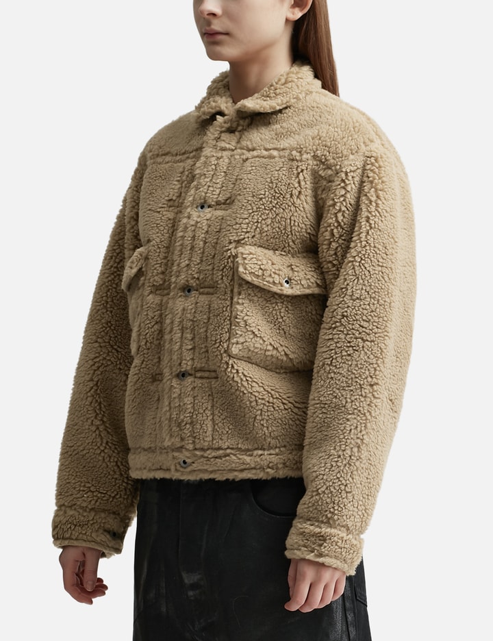 Human Made - WOOL BLENDED BOA FLEECE WORK JACKET | HBX - Globally ...