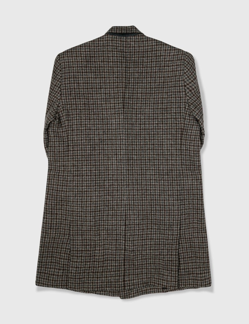 Balenciaga - Balenciaga Wool Check Trench Coat | HBX - Globally