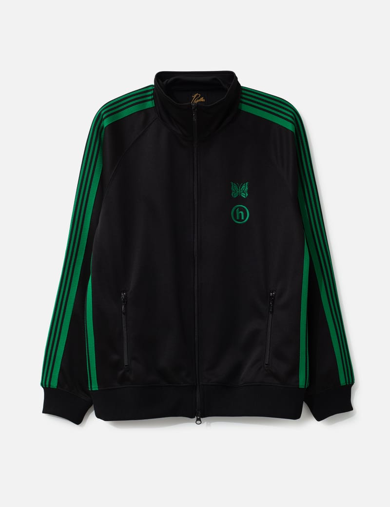 Needles Track Jacket - 新品グリーンのトラックジャケット、刺繍入り