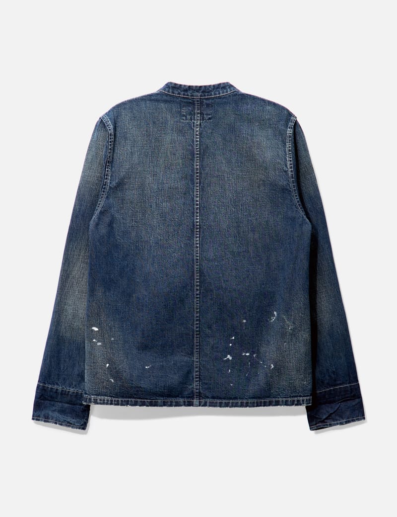 NEIGHBORHOOD - NEIGHBORHOOD CHINESE SUIT WASHED DENIM JACKET | HBX