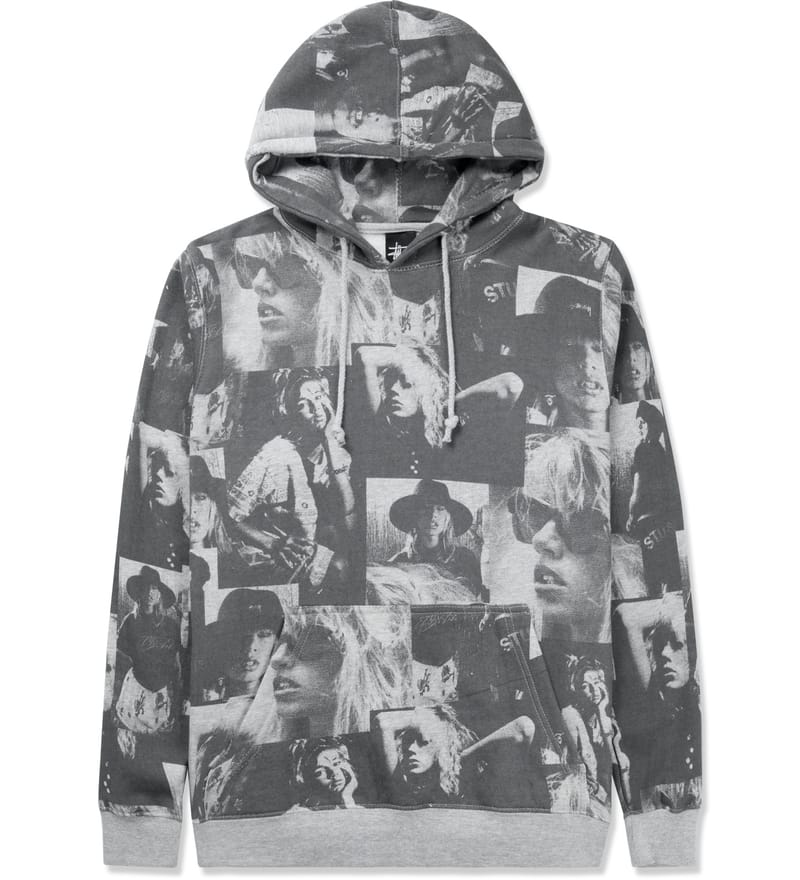 Stüssy - Heather Grey Laura Love Hoodie | HBX