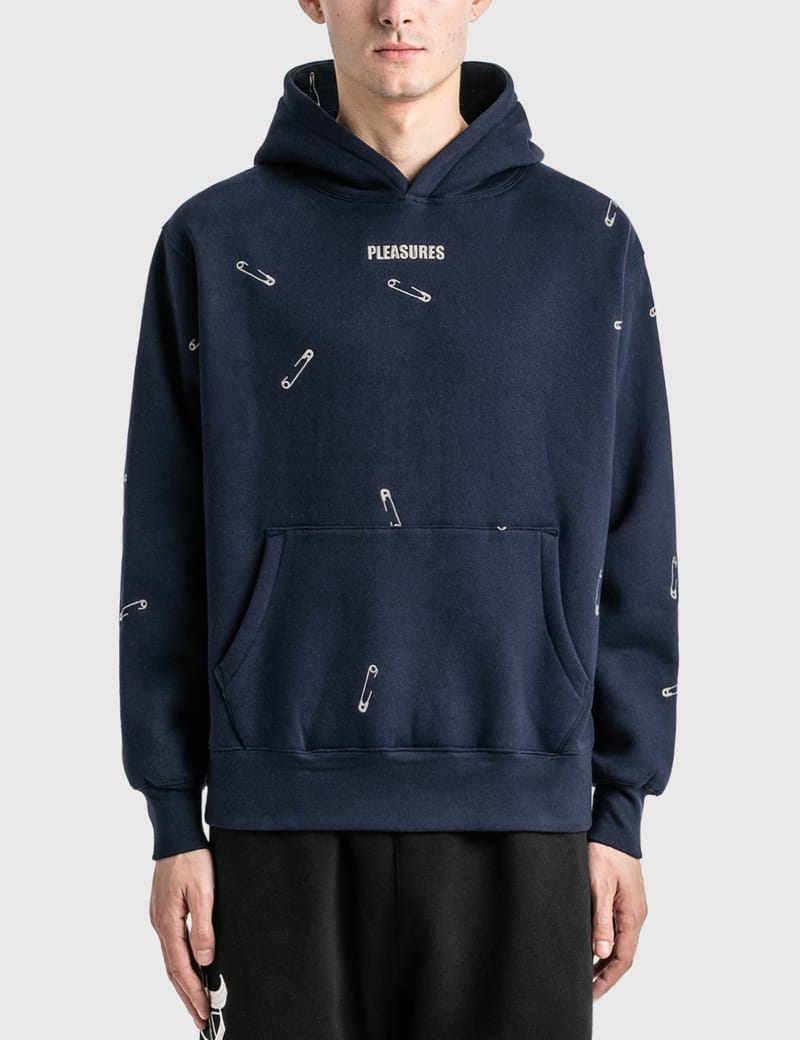 Pleasures - SAFETY PIN HOODIE | HBX - Globally Curated Fashion and