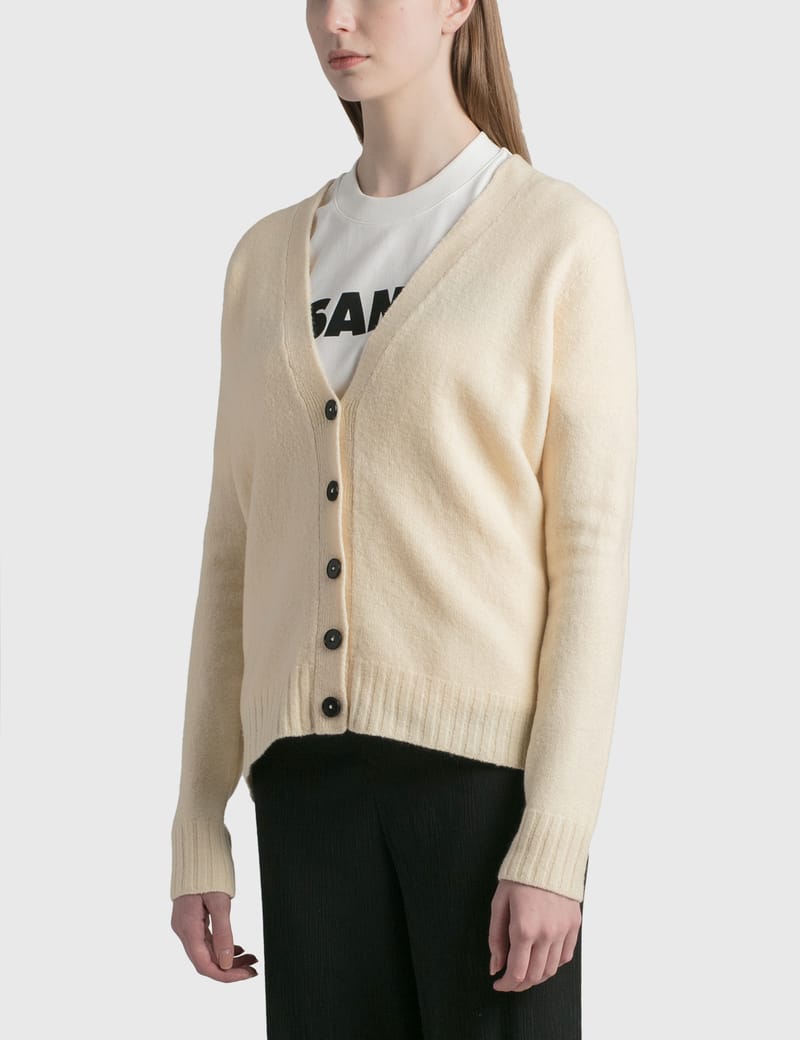 Jil Sander - Boiled Wool Cardigan | HBX - Globally Curated Fashion