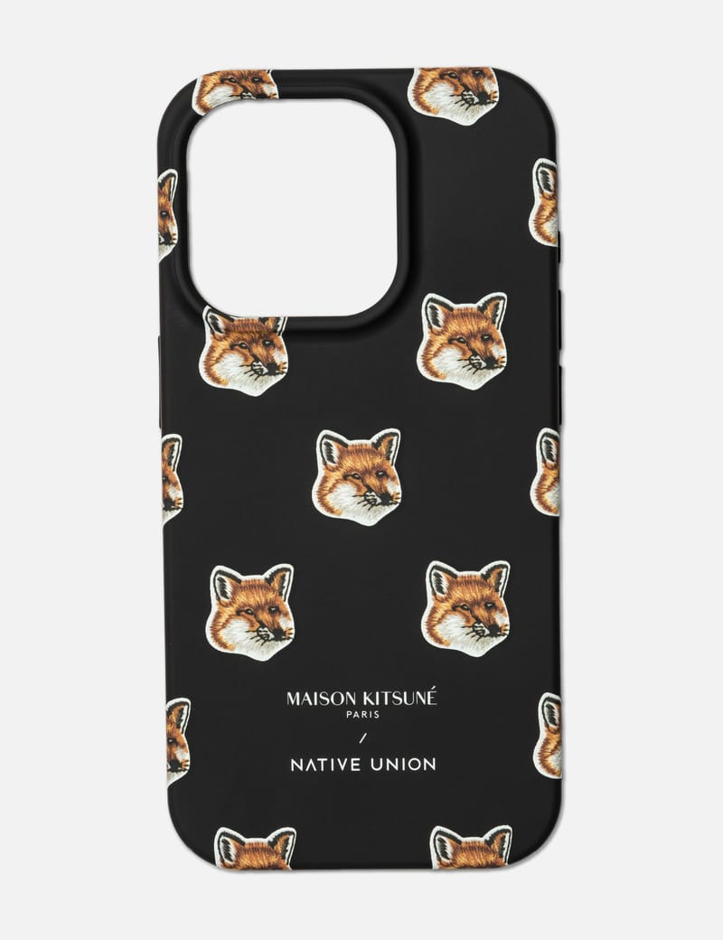 Maison Kitsune x Native Union All Over Fox Head iPhone 15 Pro Case
