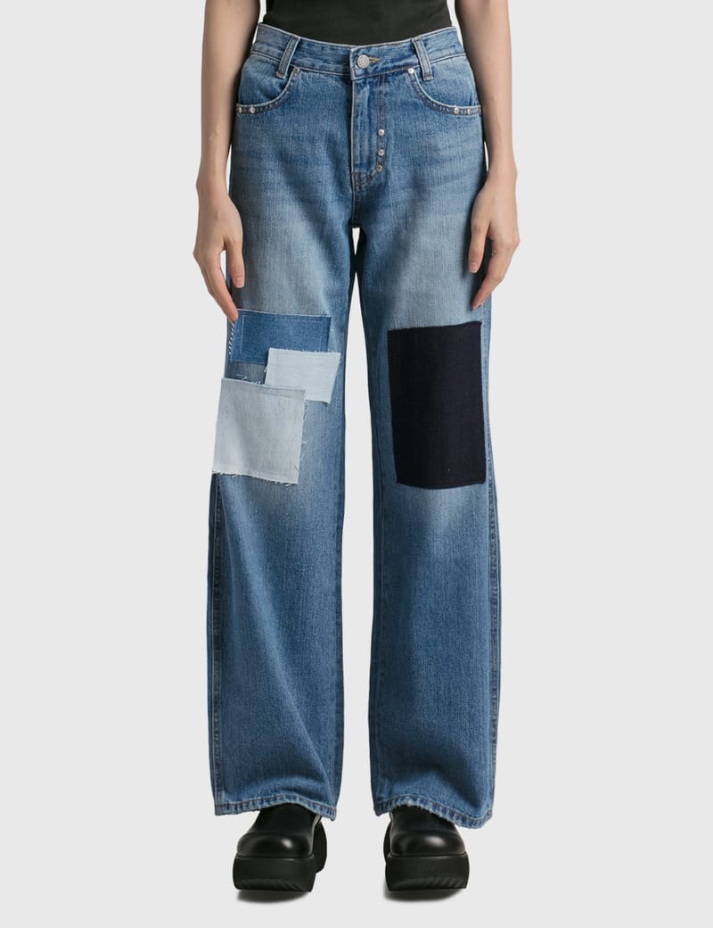 TheOpen Product - PATCHWORK DENIM PANTS | HBX - Globally Curated