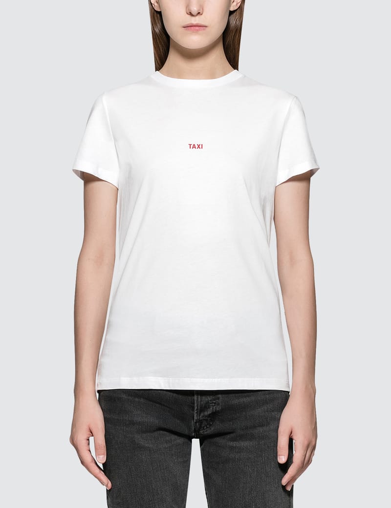 02AW HELMUT LANG 本人期 PARIS Tシャツ Helmut Lang 2002 Fine Jersey Backstage T-Shirt with Geometric
