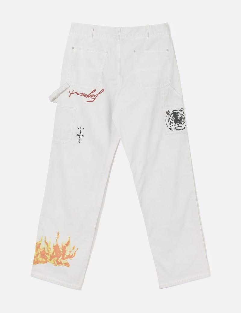 TRAVIS SCOTT Cactus Jack x Fragment Pants - Brand-new white 100