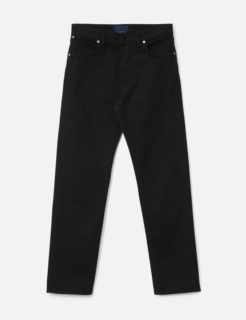 Stone Island Light Bull Denim TC Loose Jeans - Black straight-leg