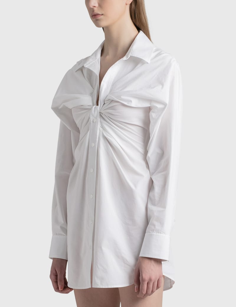 T By Alexander Wang - TWIST FRONT SHIRT DRESS | HBX - Globally