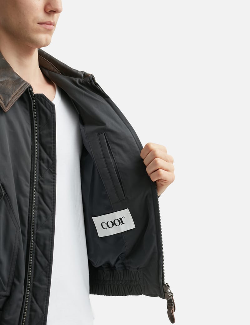 COOR - Leather Color Mk-3 Flight Jumper | HBX - Globally