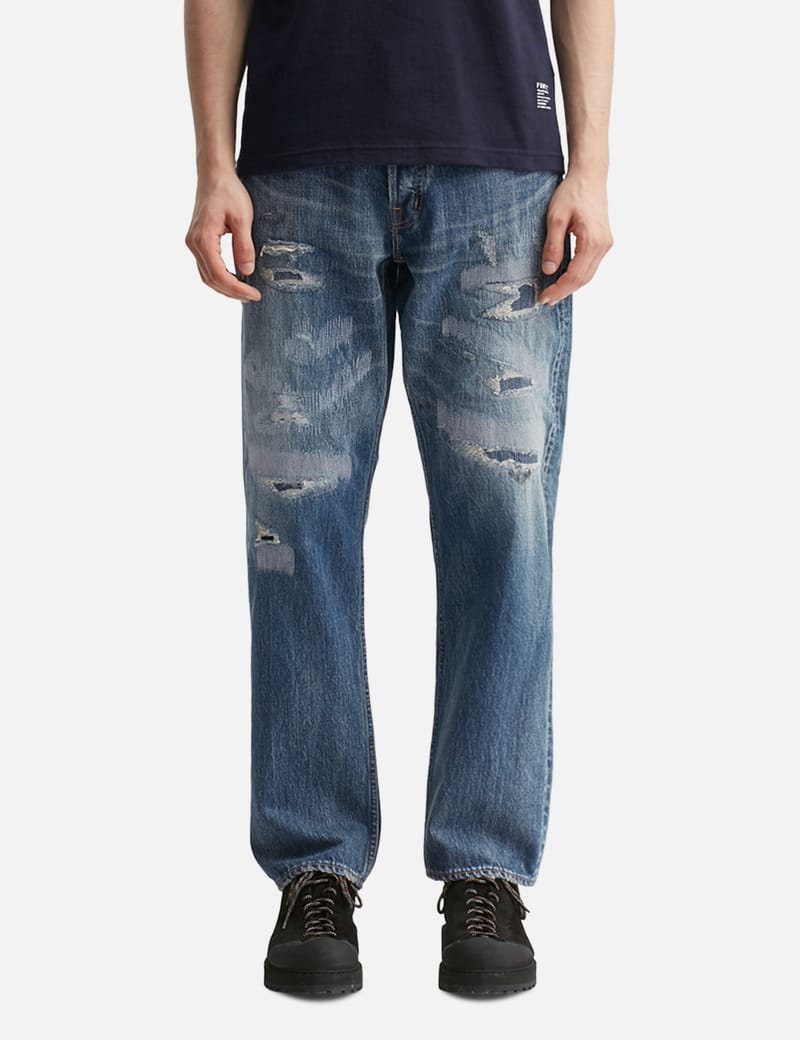 FDMTL classic straight used加工 ストレート FDMTL - CLASSIC STRAIGHT DENIM | HBX - Globally Curated