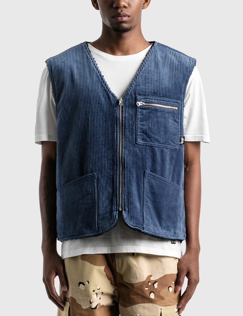 Stüssy - Wide Wale Reversible Vest | HBX - Globally Curated