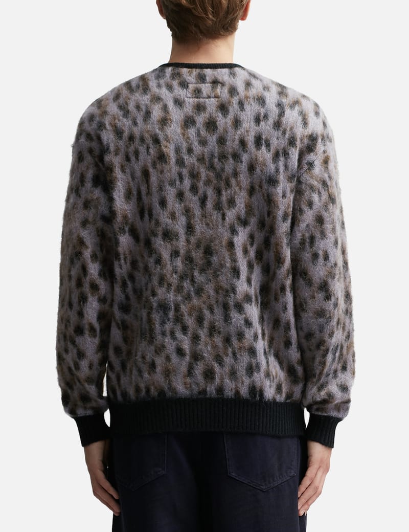 Wacko Maria - Leopard Mohair Cardigan (Type-1) | HBX - Globally Curated  Fashion and Lifestyle by Hypebeast