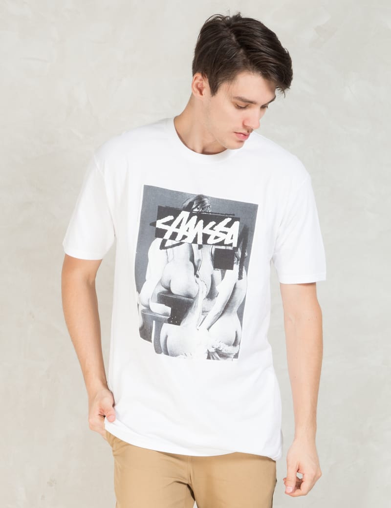 Stüssy - White Nude T-Shirt | HBX - Globally Curated Fashion and