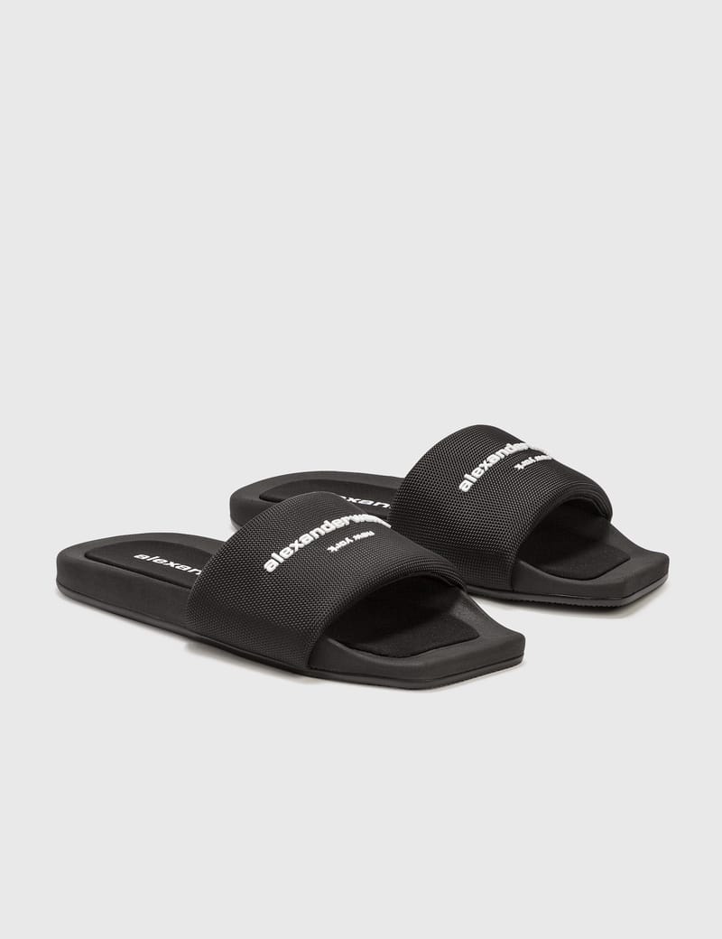 ★Alexander Wang★ ブラック AW プールスライド AW Pool Slide in BLACK | alexanderwang®