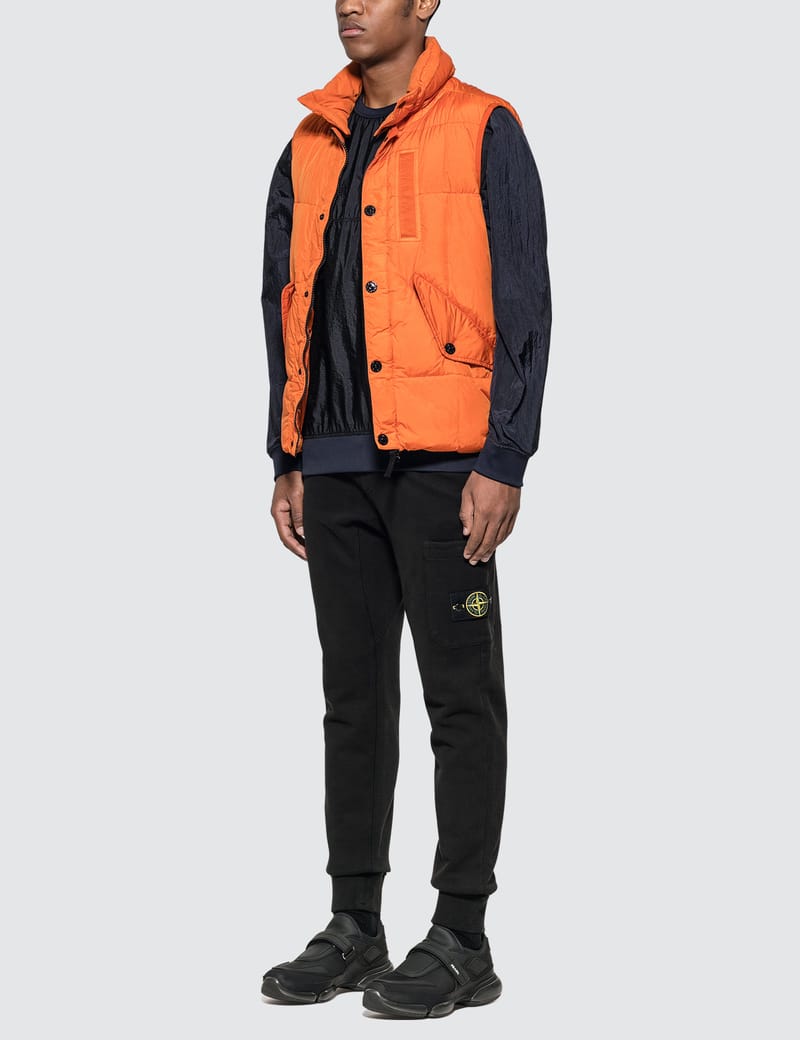 STONE ISLAND CRINKLE REPS DOWN VEST