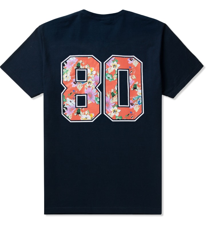 Stüssy - Navy S Flower T-Shirt | HBX - Globally Curated Fashion