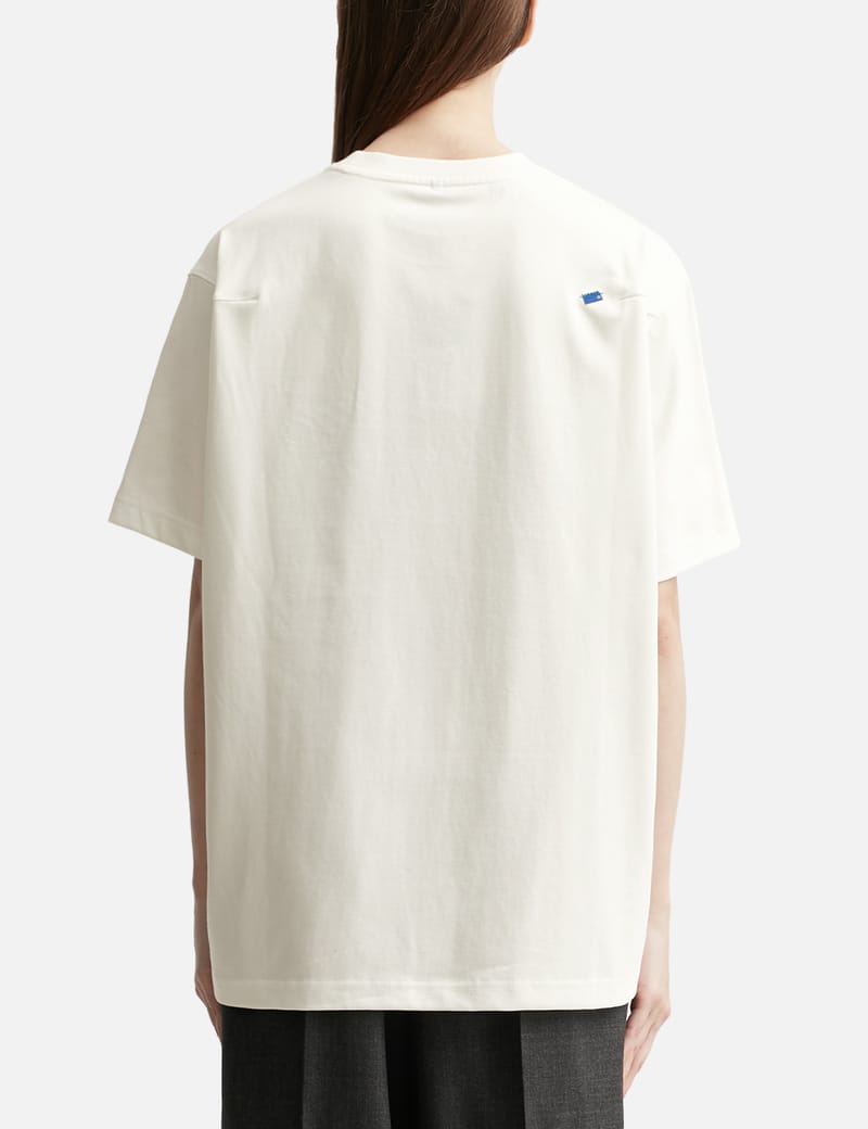 【関税込み】ADER error ホワイト プリントTシャツ Ader Error logo-patch T-shirt | White | FARFETCH