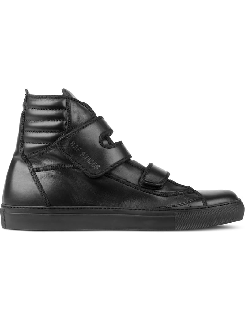 Raf Simons - Black Classic Velcro Sneakers | HBX